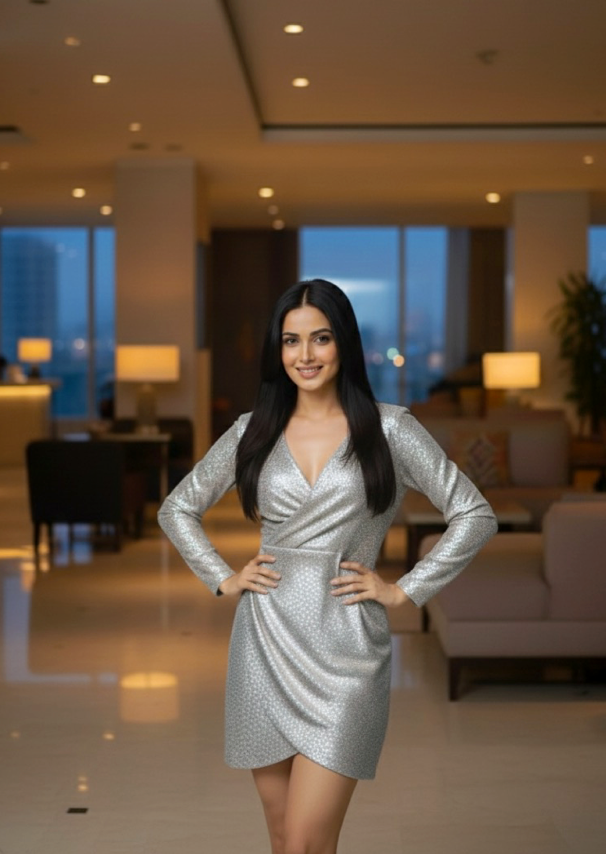 Deanna’s Moonlit Shimmer Dress