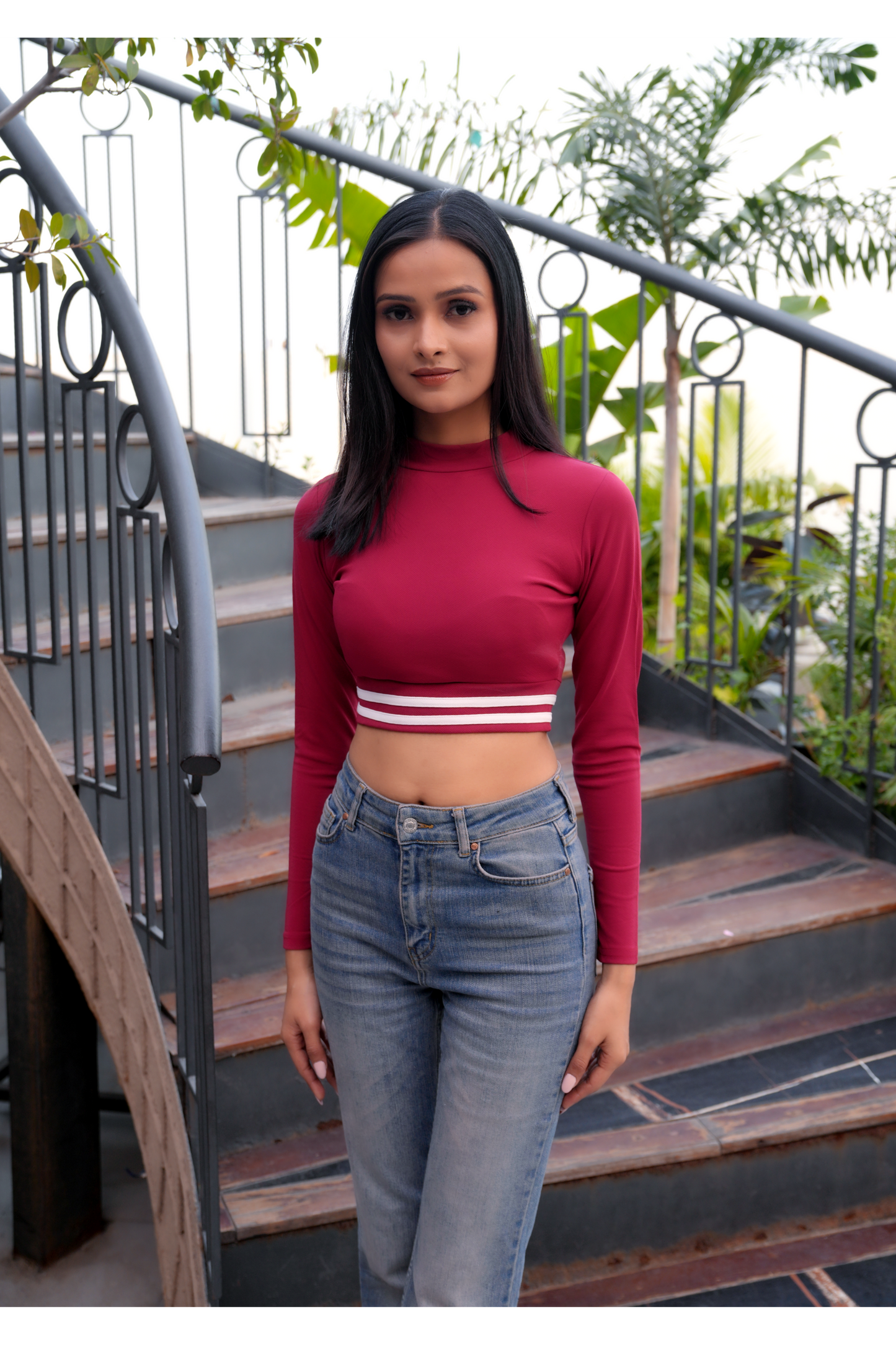 Deanna’s Merlot Knit Top
