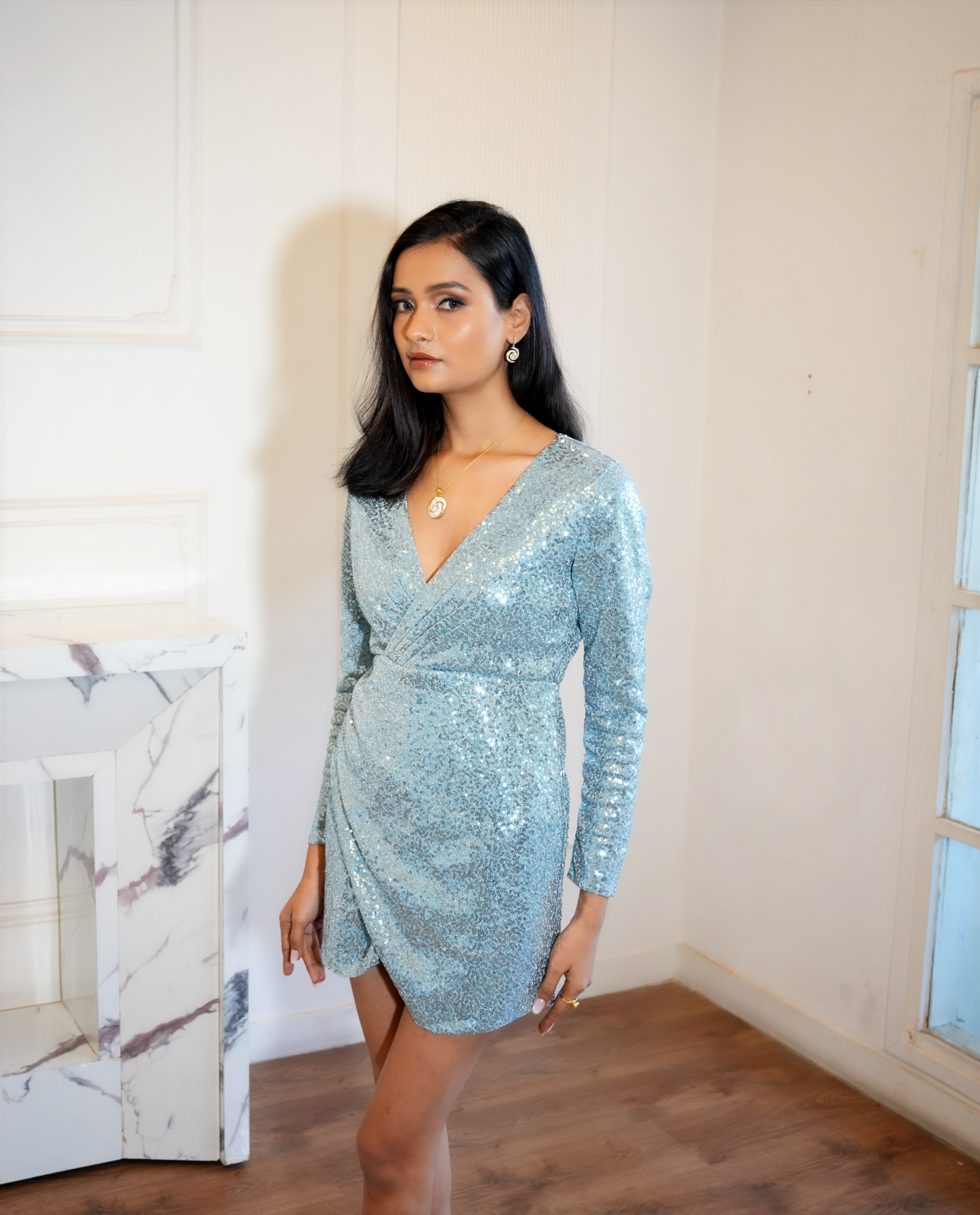 Deanna’s Moonlit Shimmer Dress
