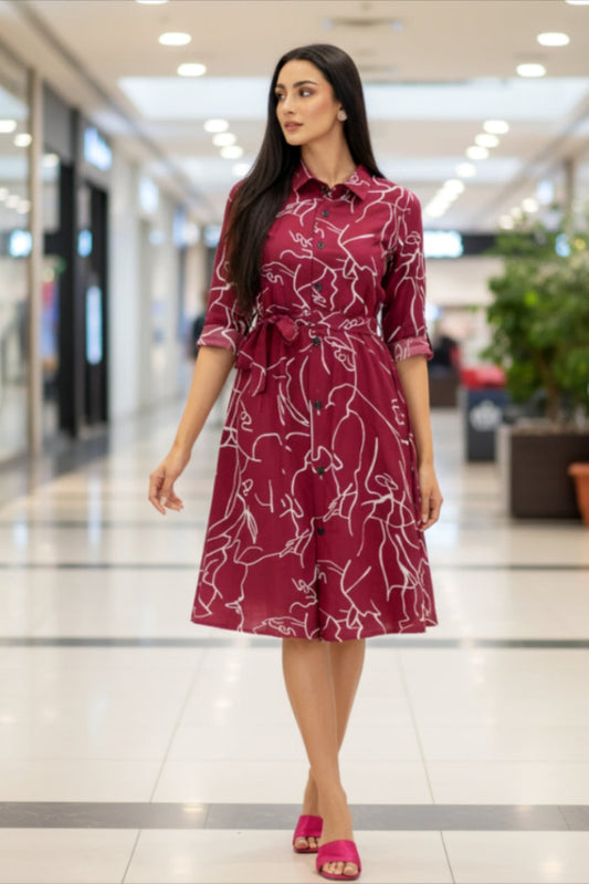 Deanna’s Artline Midi Dress